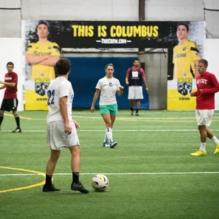 Year round adult soccer leagues.