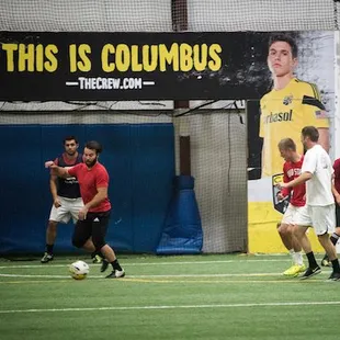 Mens indoor soccer leagues.