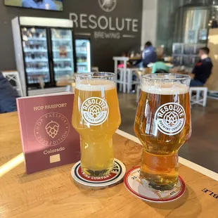 Riff raf white stout and tech deck experimental IPA