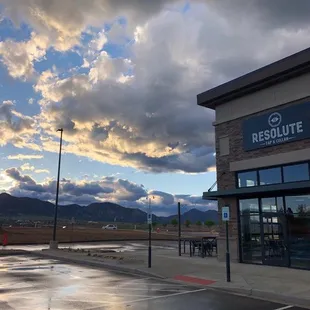 outside