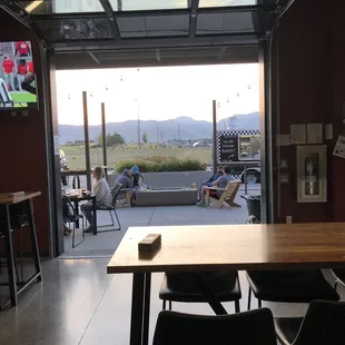 a view of the patio