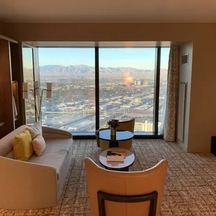 View from 64-307 living room crockfords side of Hilton?