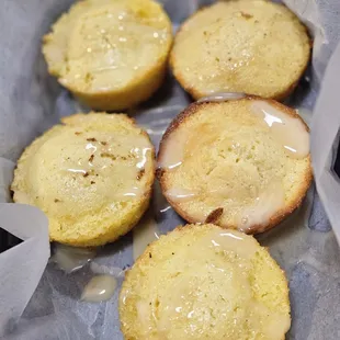 Cornbread with honey butter