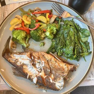 fish, grilled fish, grilled seafood, food, seafood