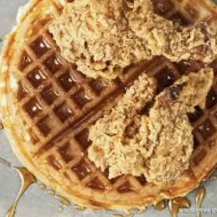 waffles, food
