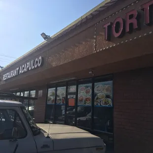 the front of a restaurant