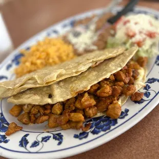 a plate of food