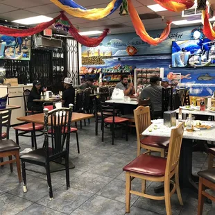 the interior of a restaurant