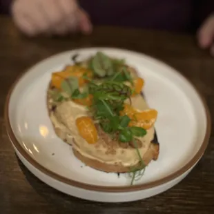 a plate of food on a table