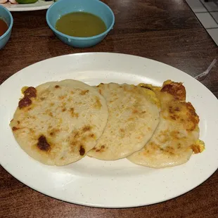 Pupusa pork and cheese