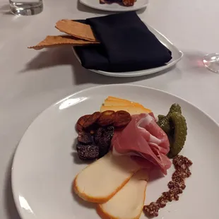 Meat &amp; Cheese Plate, Chef Accompaniments, Lavash
