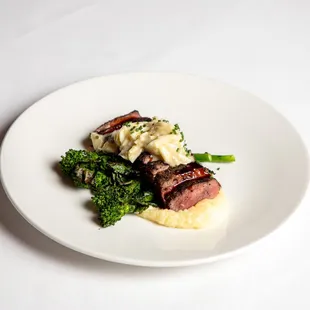 a plate of food on a table