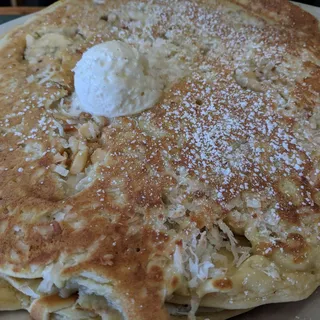 Macadamia Nut, Banana and Coconut Pancake