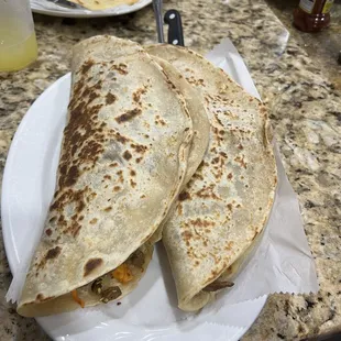 One order of baleadas is huge and yummy