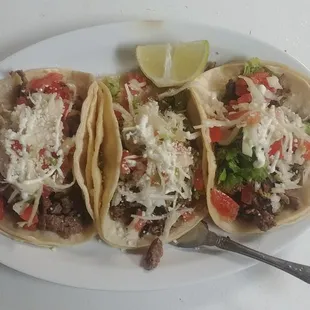 Beef tacos