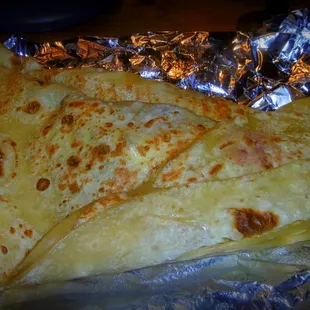 Baleada - the Honduran specialty made with a thick flour tortilla