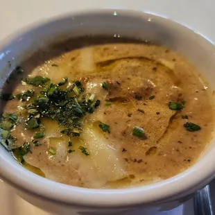 Cup of mushroom soup (12/24/22)