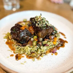 Red wine short rib tagine