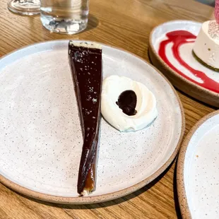 Chocolate miso tart