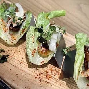 Smoked Chicken Lettuce Wraps