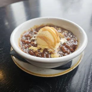 a bowl of food