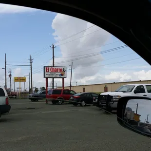a view of a parking lot