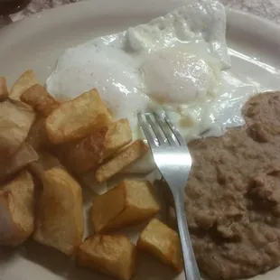 a plate of food on a table