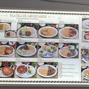sushi and sashimi, menu