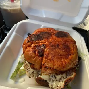 Pambazo with horchata
