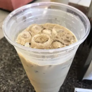 Almond drink.  This shtuff is amazing.    P.s. I had a fried quesadilla.... FRIED!