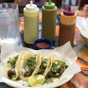 Tacos (Tripas and Asada)