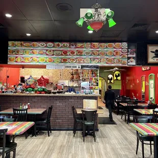 View of restaurant from the entrance