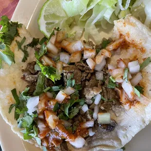 Carne asada taco