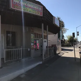 the front of a restaurant