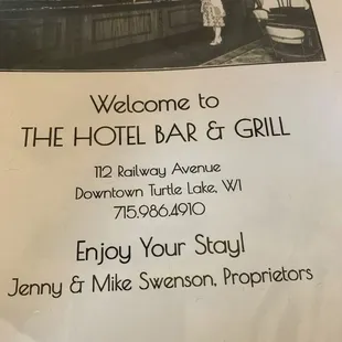 Menu Cover