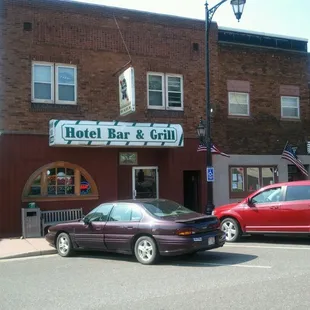cars parked in front