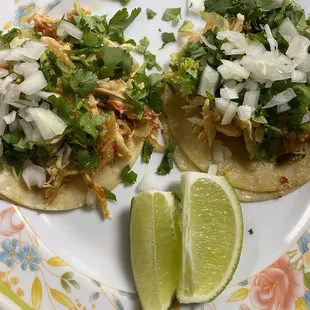 Tacos con pollo