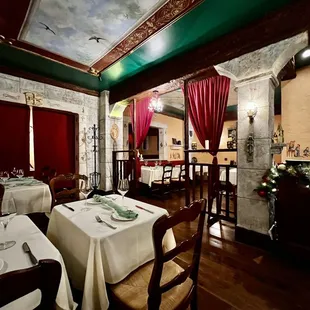 the interior of the restaurant