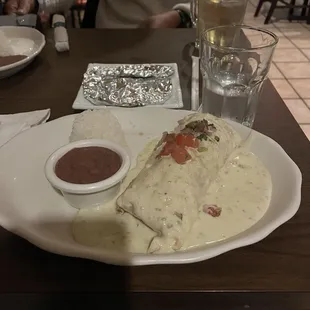 chicken burrito