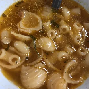 Con cada platillo viene una sopa