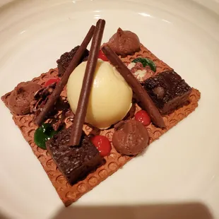 Pretty chocolate dessert. Tasted fine.