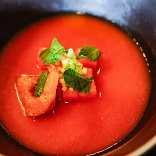 Watermelon Gazpacho - IG: @nelson_eats