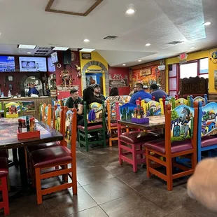 Inside on a Monday afternoon