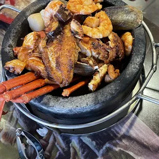 Molcajete se mariscos
