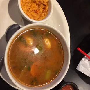 Shrimp &amp; fish soup