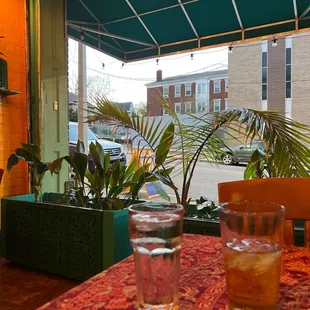 Semi-outdoor seating!