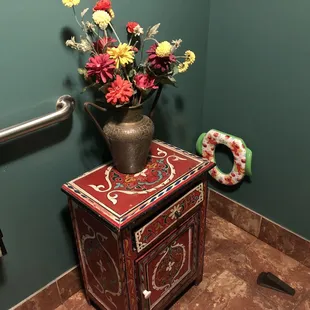 Two clean gender-neutral restrooms (the child&apos;s seat cover is adorable!!) (3/22/2019)
