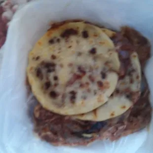 part of a takeout order. May have been playing soccer in the kitchen with it.