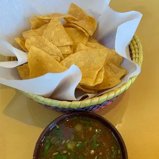 Complimentary Chips and Salsa