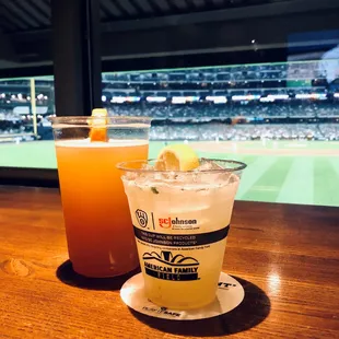 A Blue Moon &amp; Eastsider cocktail